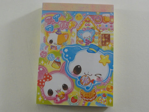 z Cute Kawaii Kamio Fruity Sweet Donut Bakery Animal Mini Notepad / Memo Pad - Vintage Rare Collectible - Stationery Design Writing