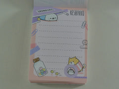 Kawaii Cute Crux Keshikko Animal Mini Notepad / Memo Pad - D - Stationery Designer Paper Collection