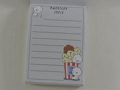 Cute Kawaii Crux Popcorn Wanchan Snack Dog Mini Notepad / Memo Pad - Stationery Design Writing Collection
