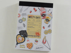 Cute Kawaii Crux Melty Cafe Frappe Strawberry Waffle Mini Notepad / Memo Pad - B - Stationery Design Writing Collection