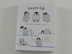 Cute Kawaii Kamio Penguin Relax Time Mini Notepad / Memo Pad - Stationery Designer Paper Collection