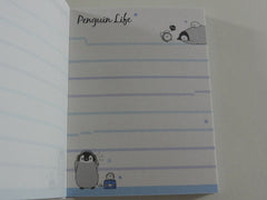 Cute Kawaii Kamio Penguin Relax Time Mini Notepad / Memo Pad - Stationery Designer Paper Collection