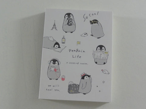 Cute Kawaii Kamio Penguin Travel Life Mini Notepad / Memo Pad - Stationery Designer Paper Collection