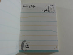 Kawaii Cute Kamio Hedgehog Harry Collection - A - Mini Notepad / Memo Pad - Stationery Designer Paper Collection