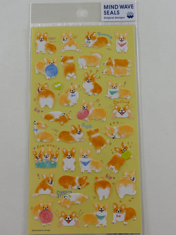 Cute Kawaii Mind Wave Dogs Puppies Sticker Sheet - for Journal Planner Craft