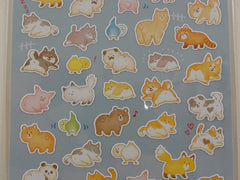 Cute Kawaii Mind Wave Dog Cat Bear Bird Pig Racoon Fox Panda Hamsters Llama Sticker Sheet - for Journal Planner Craft