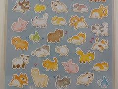 Cute Kawaii Mind Wave Dog Cat Bear Bird Pig Racoon Fox Panda Hamsters Llama Sticker Sheet - for Journal Planner Craft