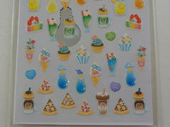 Cute Kawaii Crux Fruity Food and Drinks Sticker Sheet - for Journal Planner Craft