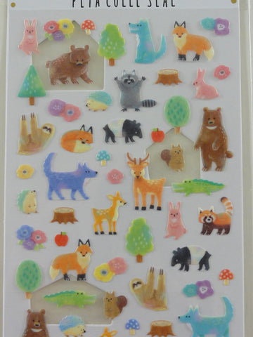 Cute Kawaii Crux Forest Nature Animal Fall Season Sticker Sheet - for Journal Planner Craft