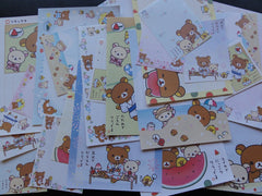 z San-X Rilakkuma Bear Summer Beach Memo Note Paper Set