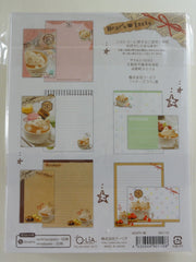 Cute Kawaii Q-lia Bear's Latte Letter Set Pack - Stationery Penpal Writing Paper Envelope