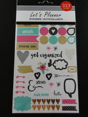 Cute Kawaii Planner Sticker Book - for Journal Diary Agenda Organizer Scrapbook