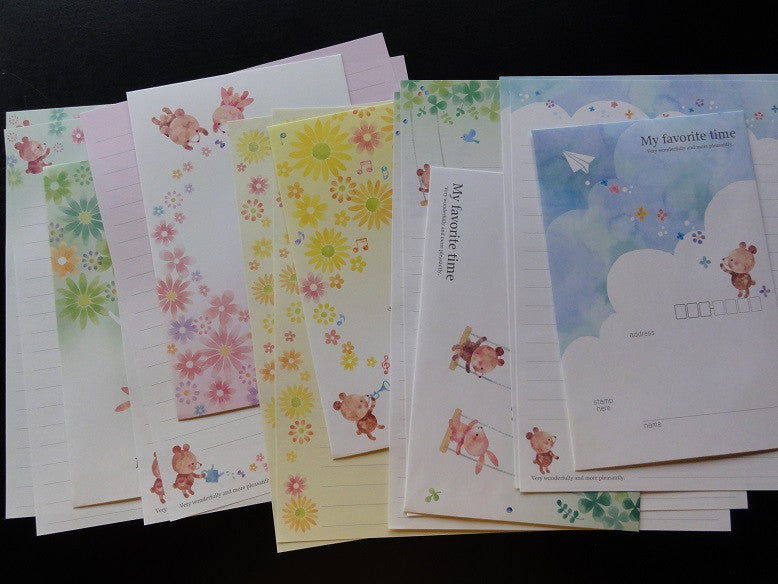 Kamio My Favorite Time Bear Letter Sets