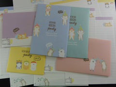 Cute Kawaii Crux Cat Party Letter Sets - Stationery Writing Paper Envelope Penpal
