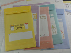 Cute Kawaii Crux Cat Party Letter Sets - Stationery Writing Paper Envelope Penpal