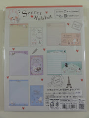 Cute Kawaii Kamio Secret Rabbit Letter Set Pack - Stationery Writing Paper Penpal