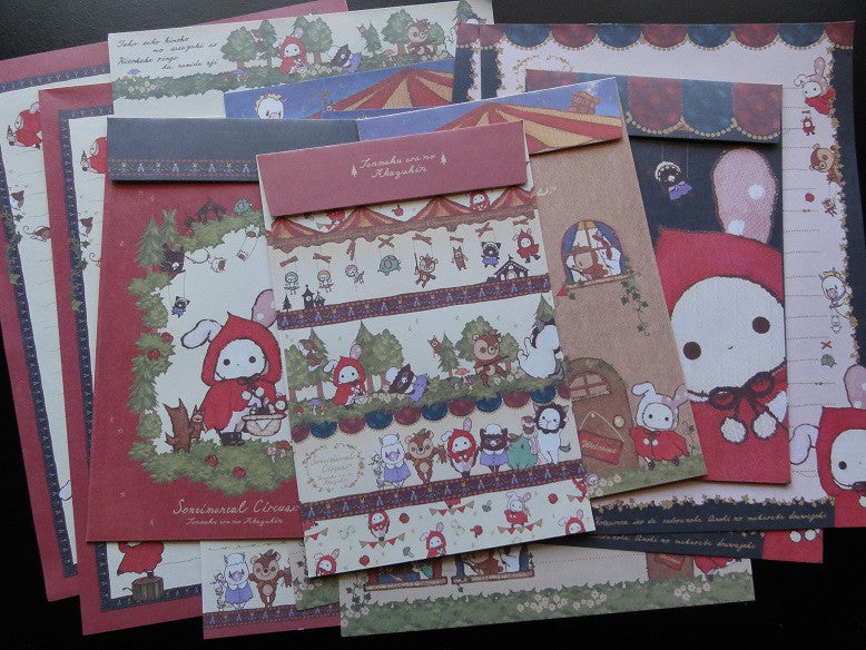 San-X Sentimental Circus Red Riding Hood Letter Sets - A