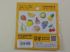 Cute Kawaii Mind Wave Fruits Flake Stickers Sack - for Journal Agenda Planner Scrapbooking Craft