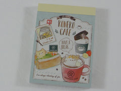 Cute Kawaii Crux Koneko Cafe Cat Love It Mini Notepad / Memo Pad - B - Stationery Design Writing Collection