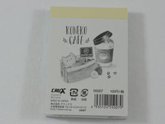 Cute Kawaii Crux Koneko Cafe Cat Love It Mini Notepad / Memo Pad - B - Stationery Design Writing Collection