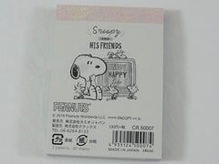 Cute Kawaii Snoopy Enjoy Life Drinks Mini Notepad / Memo Pad - Stationery Design Writing Collection