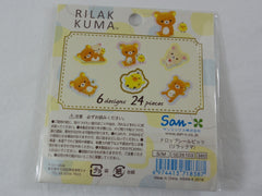 Cute Kawaii San-X Rilakkuma Bear Drop Seal Bits Style Flake Stickers Sack - B - for Journal Planner Agenda Craft Scrapbooking Collectible