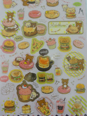 Cute Kawaii San-X Rilakkuma Deli Sticker Sheet - B Doughnuts - for Journal Planner Craft