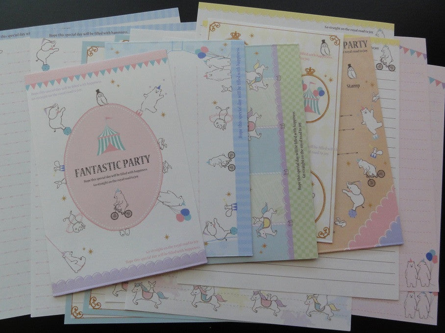 Kamio Fantastic Party Animal Circus Letter Sets