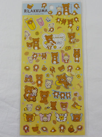 Cute Kawaii San-X Rilakkuma Classics Sticker Sheet - B - for Journal Planner Craft
