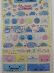 Cute Kawaii San-X Jinbesan Whale Sticker Sheet - D - for Planner Journal Scrapbook Craft