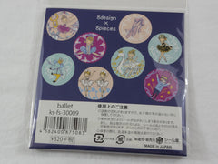 Cute Kawaii Ballet Ballerina Flake Stickers Sack A - Shinzi Katoh Japan - for Journal Agenda Planner Scrapbooking Craft