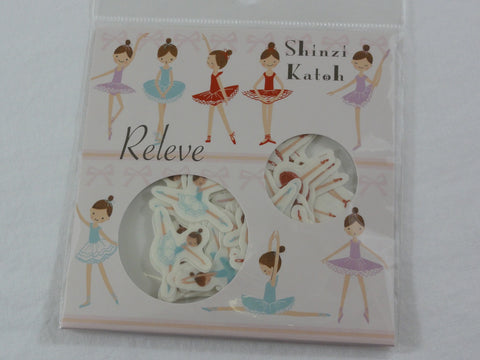 Cute Kawaii Ballet Ballerina Flake Stickers Sack B - Shinzi Katoh Japan - for Journal Agenda Planner Scrapbooking Craft