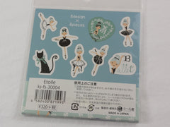 Cute Kawaii Ballet Ballerina Flake Stickers Sack C - Shinzi Katoh Japan - for Journal Agenda Planner Scrapbooking Craft