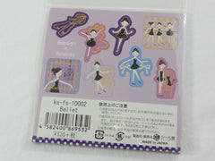 Cute Kawaii Ballet Ballerina Flake Stickers Sack D - Shinzi Katoh Japan - for Journal Agenda Planner Scrapbooking Craft