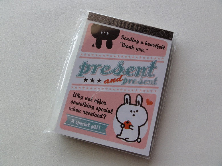 Q-Lia Rabbit Bunny Mini Notepad / Memo Pad