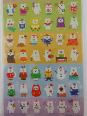 Cute Kawaii Mind Wave Bear of Every Season Sticker Sheet - for Journal Planner Craft