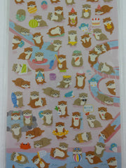 Cute Kawaii Mind Wave Beaver in Nature Fall Autumn Sticker Sheet - for Journal Planner Craft