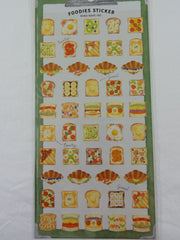 Cute Kawaii Mindwave Foodies Sticker Sheet - C - Healthy Bread Breakfast Sandwich Croissant Fruit  - for Journal Planner Craft