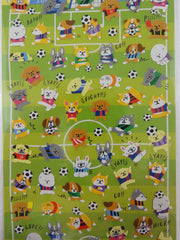 Cute Kawaii Mindwave Soccer Fun Dogs Sticker Sheet - for Journal Planner Craft