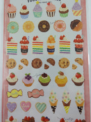 Cute Kawaii Mindwave Foodies Sticker Sheet - E - Cupcakes Pancakes Fruit Cakes   - for Journal Planner Craft