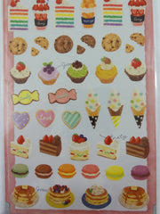 Cute Kawaii Mindwave Foodies Sticker Sheet - E - Cupcakes Pancakes Fruit Cakes   - for Journal Planner Craft