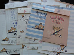 San-X Rilakkuma Factory Writing Bear  Letter Sets