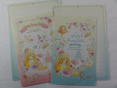 Cute Kawaii Q-Lia Little Fairy Tale Princess Mini Letter Sets - Small Writing Note Envelope Set Stationery