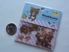 San-X Rilakkuma Bear Seal / Sticker Bits Sack - B