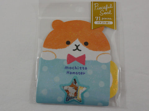 Cute Kawaii Mind Wave Mochitto Hamster Flake Stickers Sack - for Journal Agenda Planner Scrapbooking Craft