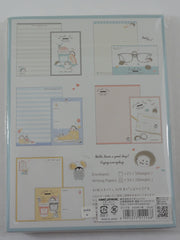 Cute Kawaii Kamio Little Cafe Time Hedgehog Penguin Letter Set Pack - Stationery Writing Paper Penpal Collectible