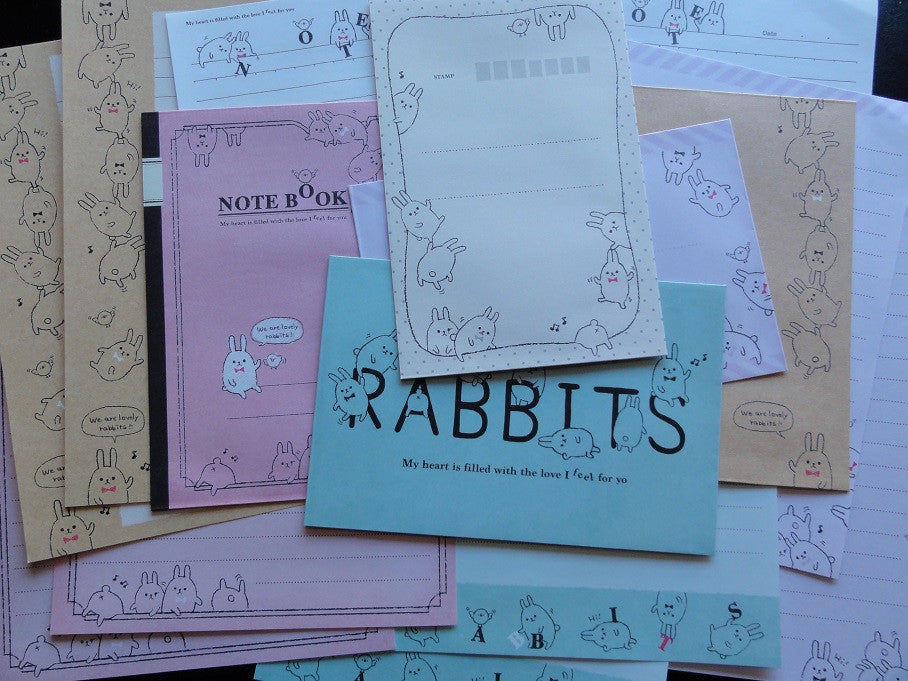 z Q-Lia Rabbits Letter Sets