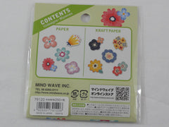 Cute Kawaii Mind Wave Flower theme Flake Stickers Sack - for Journal Agenda Planner Scrapbooking Craft