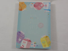 Cute Kawaii Q-Lia Healthy Fruity Sweet Milk Days MIDI 3.5 x 5 in Notepad / Memo Pad - A - Stationery Designer Paper Collection