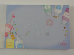 Cute Kawaii Q-Lia Healthy Fruity Sweet Milk Days MIDI 3.5 x 5 in Notepad / Memo Pad - B - Stationery Designer Paper Collection